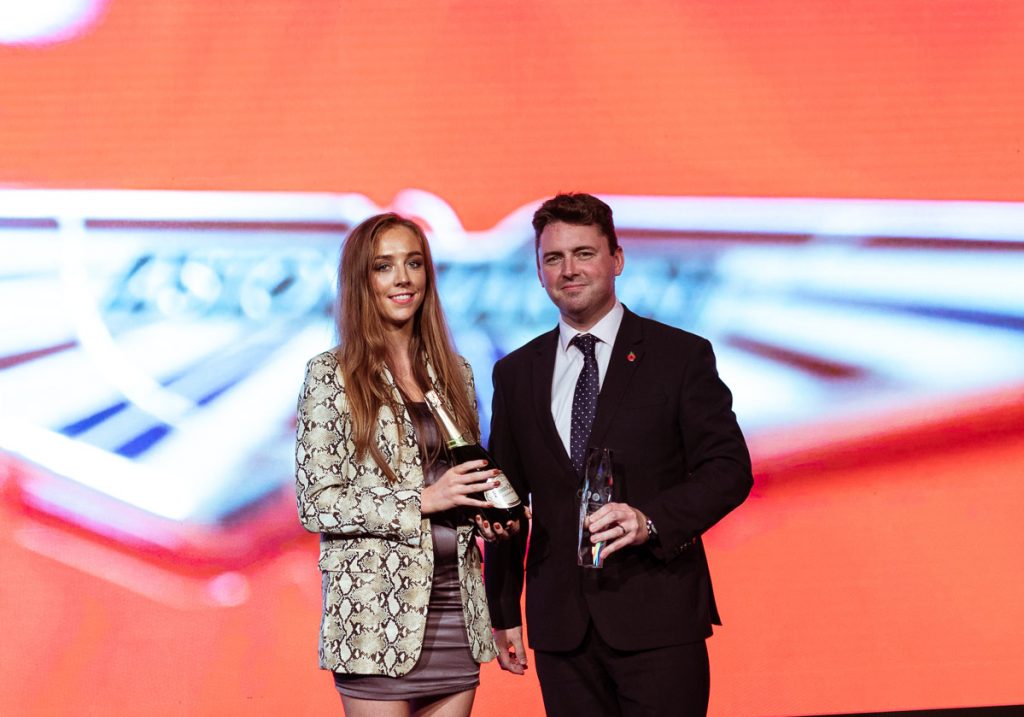 7_OUTSTANDING CONTRIBUTION TO CHARITY (sponsored by Six Senses Courchevel) Awarded to Aston Martin Cambridge: received by Simon Lane – Dealer Principle, Aston Martin Cambridge, Jardine Motor Group Ltd.