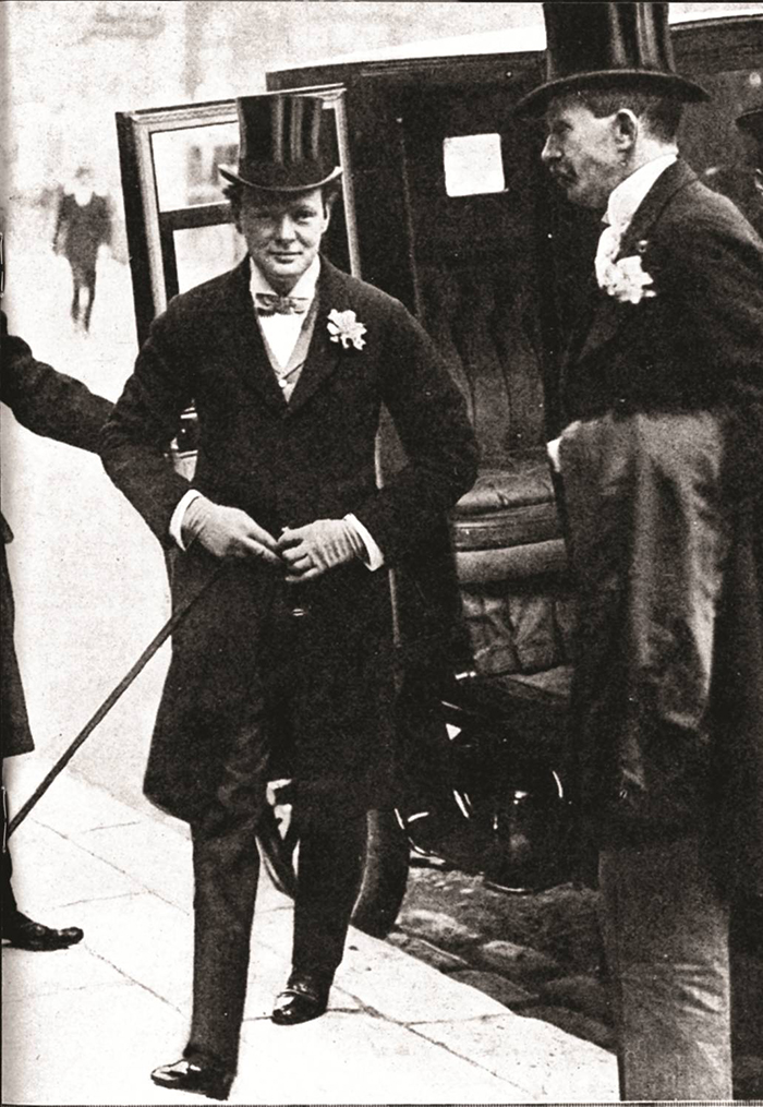 Winston Churchill wearing his Lock & Co. silk top hat