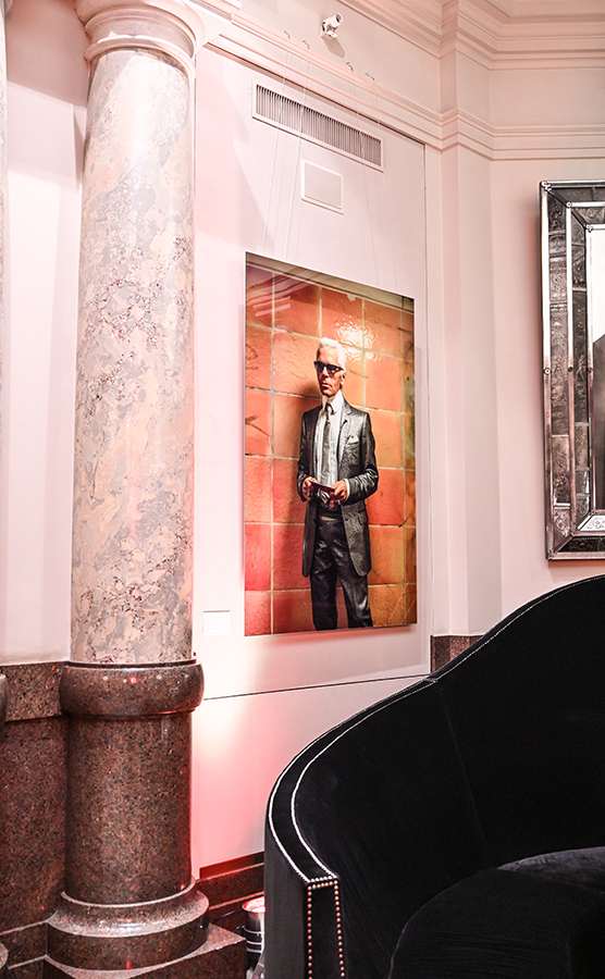 Karl Lagerfeld Exhibition by Daniel Biskup at Hotel de Rome in Berlin